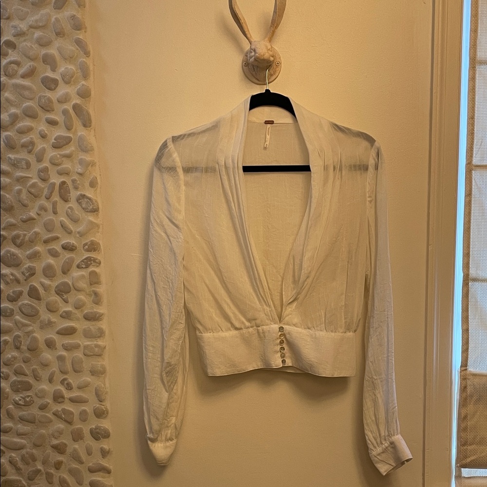Free People Elegant White Women's Top
